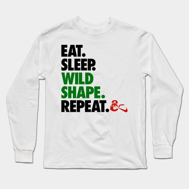 Wildshape - D&D Long Sleeve T-Shirt by KidCrying